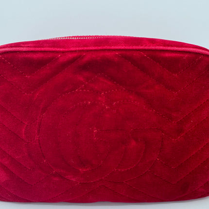 Sac Gucci GG Marmont Velours Velvet Rouge