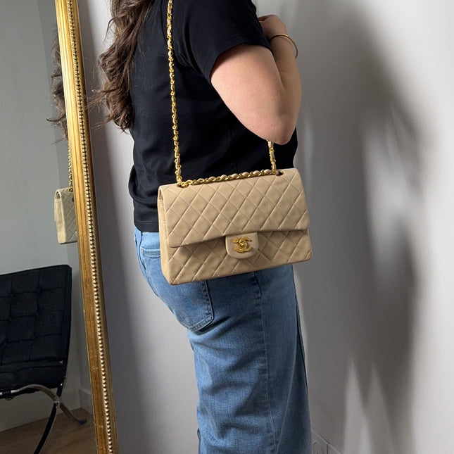 Sac Chanel Timeless 25 cm Beige