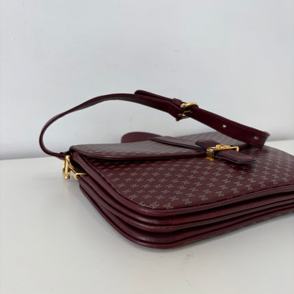 Sac Celine Bordeaux macadam bandoulière