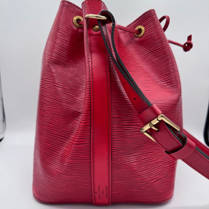 Sac Louis Vuitton Noé PM Épi Rouge