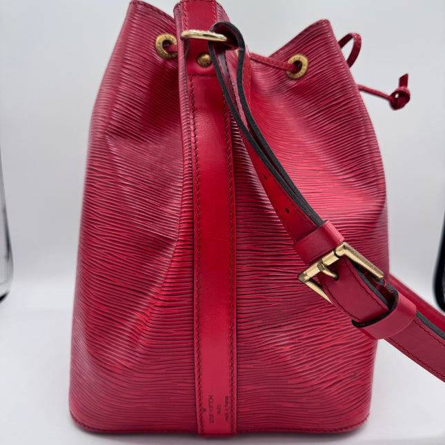 Sac Louis Vuitton Noé PM Épi Rouge