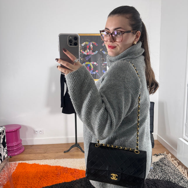 Sac Chanel Timeless vintage noir