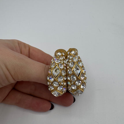 Boucles d’oreilles Dior Strass Clip