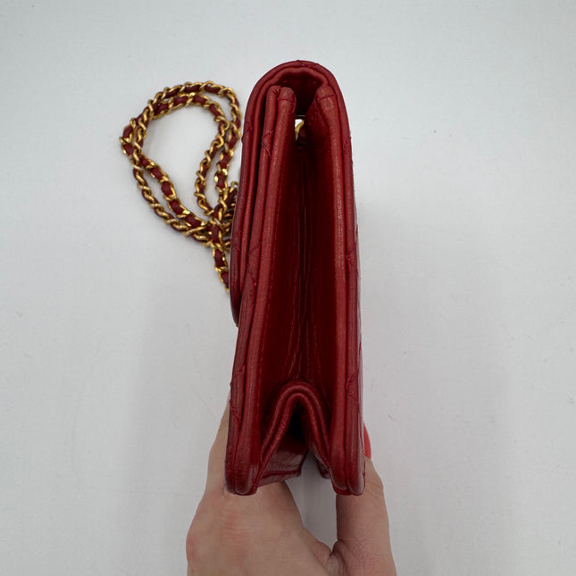 Sac Chanel Mini Timeless Vintage Rouge