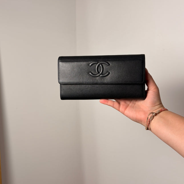 Portefeuille Chanel noir