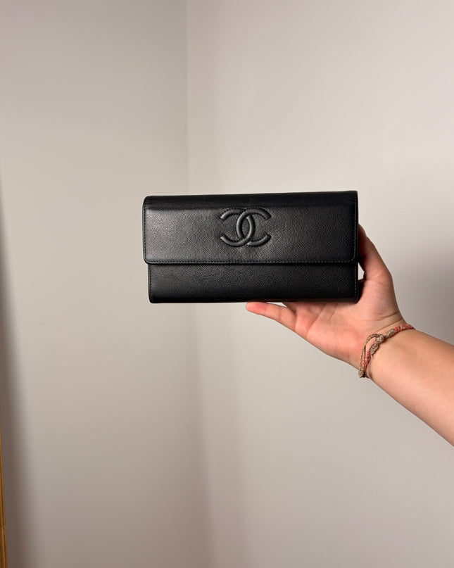 Portefeuille Chanel noir