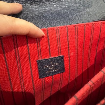 Pochette Métis Louis Vuitton Cuir empreinte marine