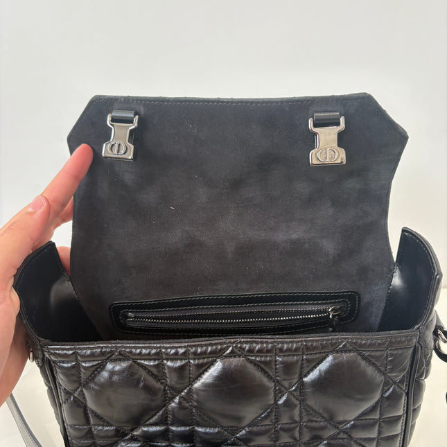 Sac Dior Camp Small cuir noir