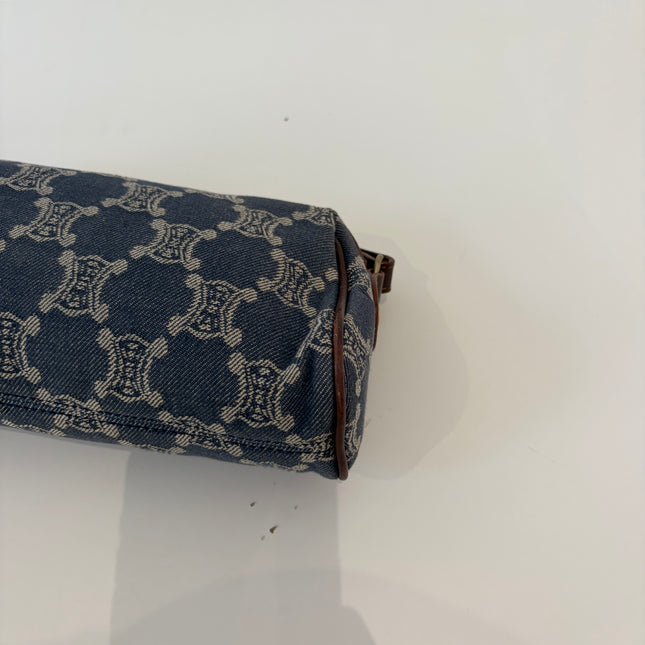 Sac Celine épaule toile bleu jean