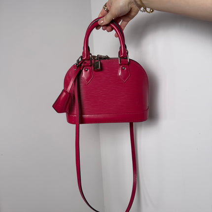 Sac Louis Vuitton BB Alma Cuir Épi Rose
