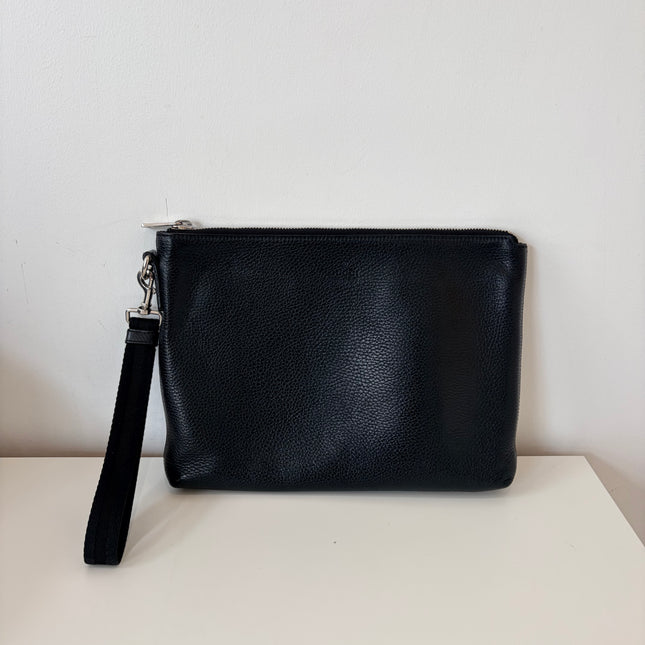 Pochette en cuir Gucci noir