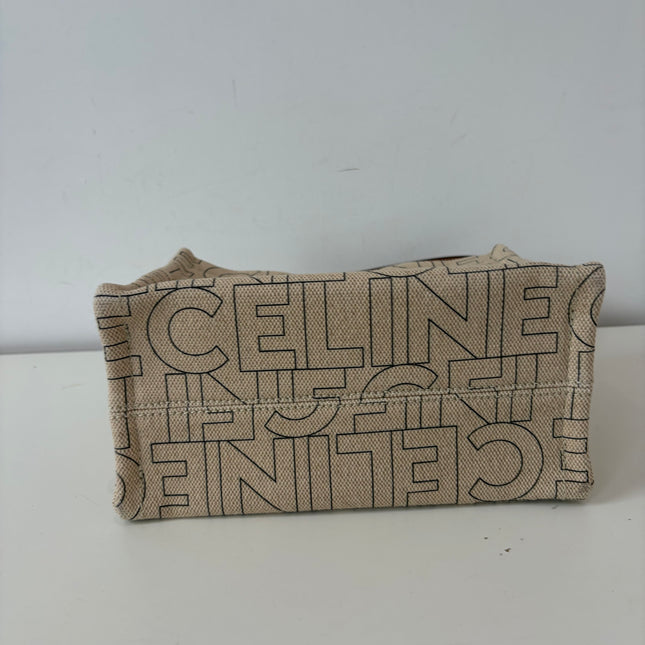 Sac Celine Cabas Thais beige