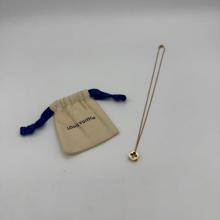 Collier pendentif Louis Vuitton Empreinte or jaune