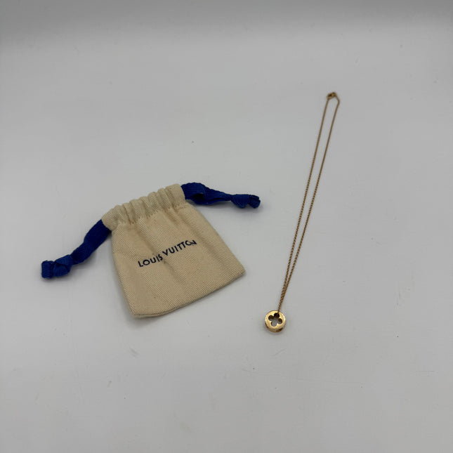 Collier pendentif Louis Vuitton Empreinte or jaune