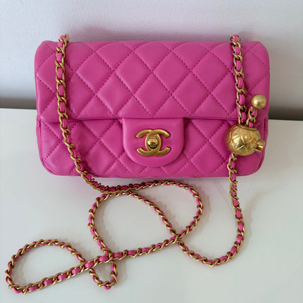 Sac Chanel Timeless Small édition limitée pearl crush rose