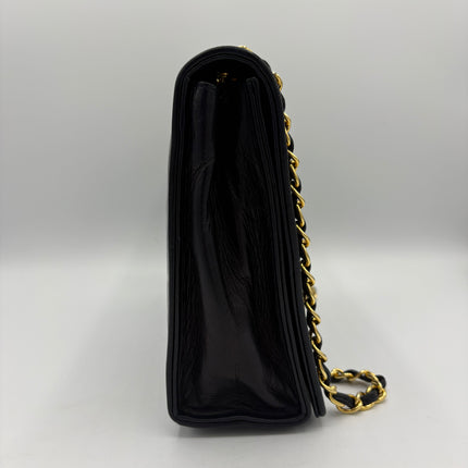 Sac Chanel Single flap marine