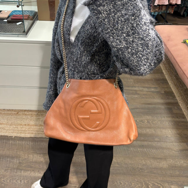 Sac Cabas Hobo Gucci Camel
