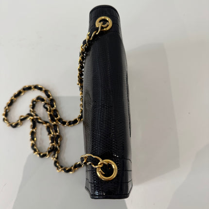Sac Chanel Lézard Noir