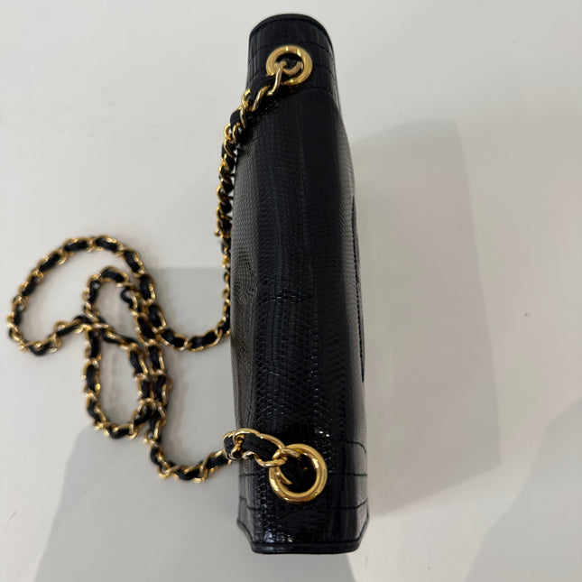 Sac Chanel Lézard Noir