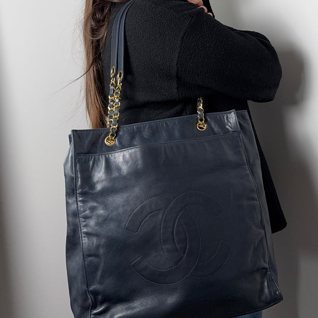 Cabas Chanel Marine CC