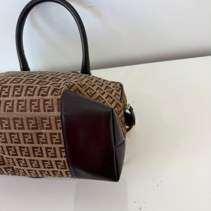 Sac Fendi Zucchino Toile Marron