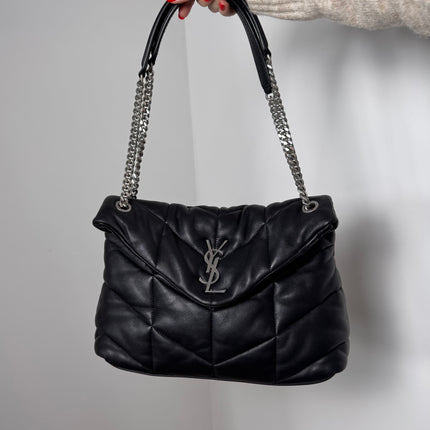 Sac Saint Laurent Puffer Large Noir
