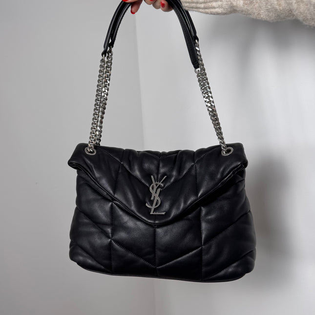 Sac Saint Laurent Puffer Large Noir
