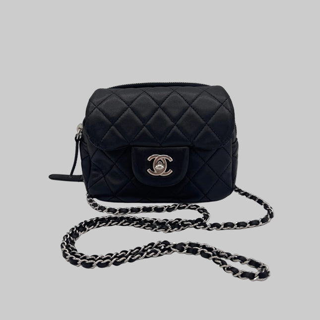 Sac Chanel mini double noir