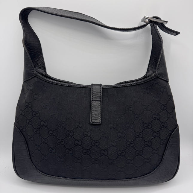 Sac Gucci Jackie toile et cuir noir