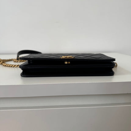 Sac Chanel Wallet on Chain Boy Noir