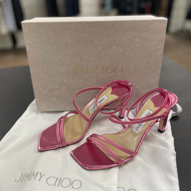 Sandales Jimmy Choo en cuir rose T38 1/2