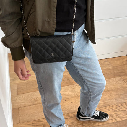 Sac Chanel Wallet on Chain noir