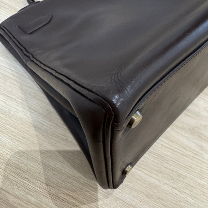 Sac Kelly 32 Hermès Chocolat