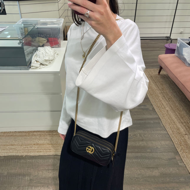 Sac Gucci GG Marmont Triple Zip
