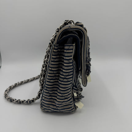Sac Chanel Timeless Tissu Rayé
