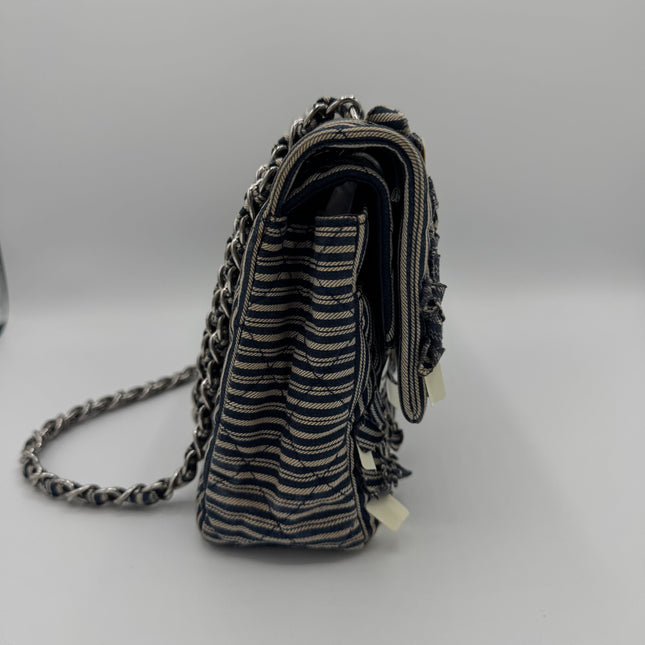 Sac Chanel Timeless Tissu Rayé