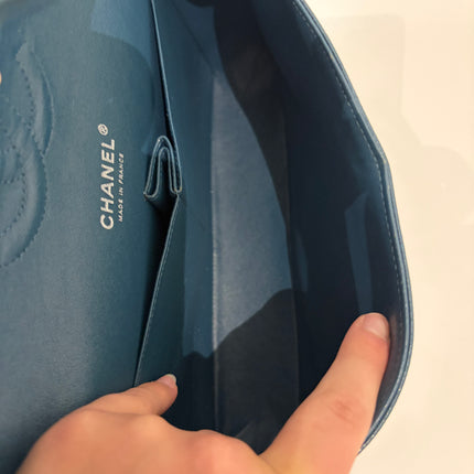 Sac Chanel Timeless 11.12 Cuir Caviar bleu