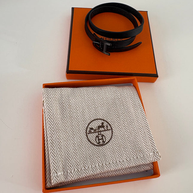 Bracelet Hermes Behapi full black T5
