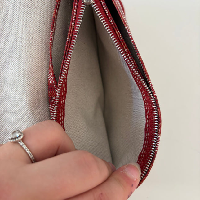 Sac Pochette Goyard Plumet bandoulière rouge
