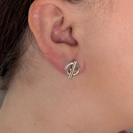 Boucles d’oreilles Hermès Mini chaîne d’ancre MM