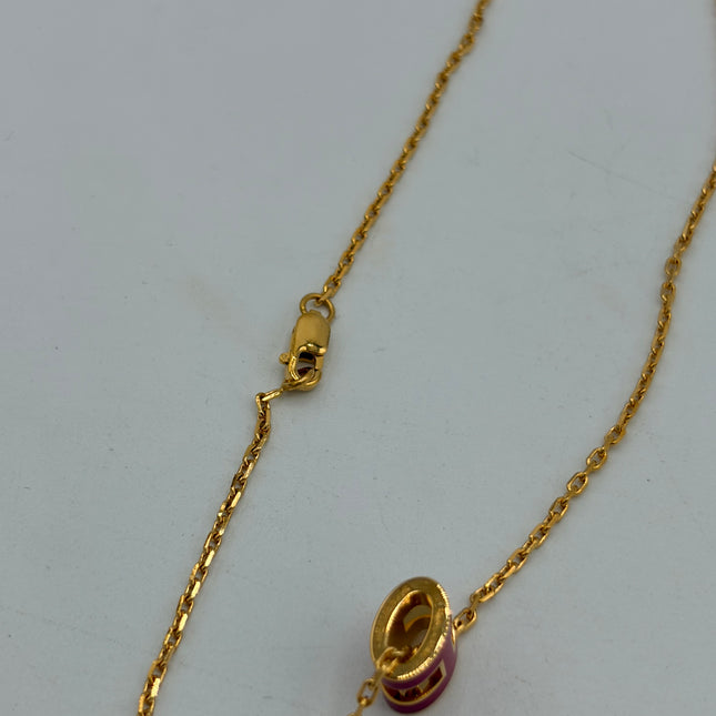 Collier Hermès Mini Pop H Fuchsia