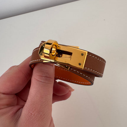 Bracelet Hermès Kelly double tour  Gold T2