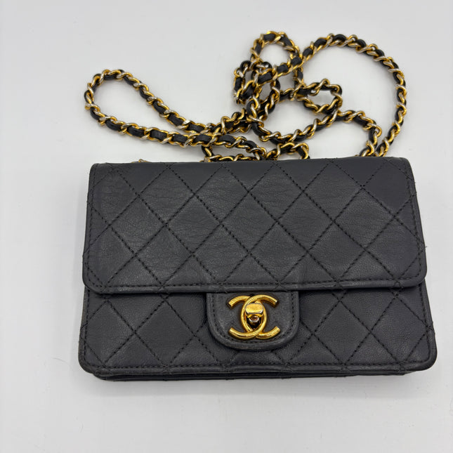 Sac Chanel Timeless mini vintage gris souris