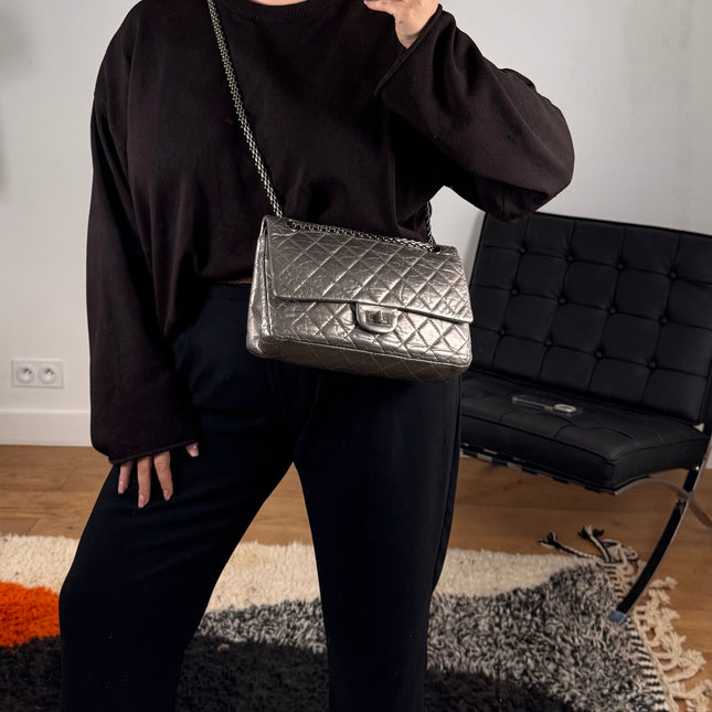 Sac 2.55 Chanel Grand Argent