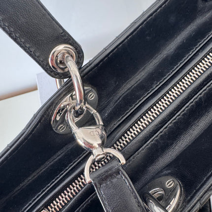 Sac Lady Dior Large bandoulière Noir