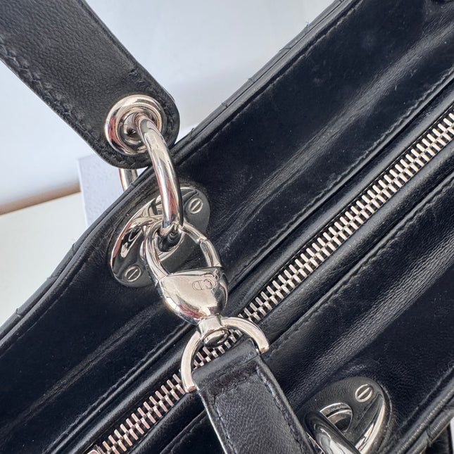 Sac Lady Dior Large bandoulière Noir