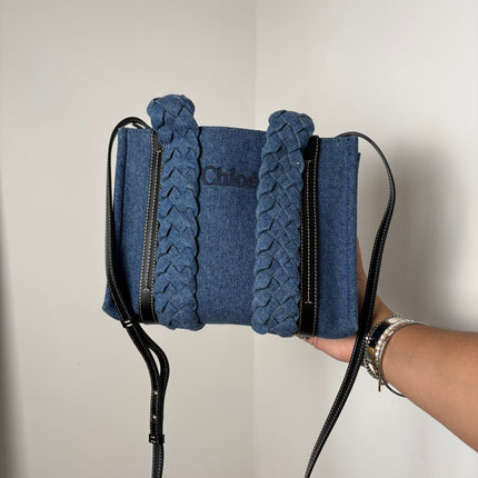 Sac Chloé Woody Bleu jean