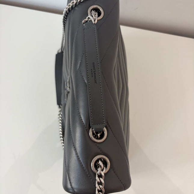 Sac Saint Laurent Loulou Medium Gris foncé