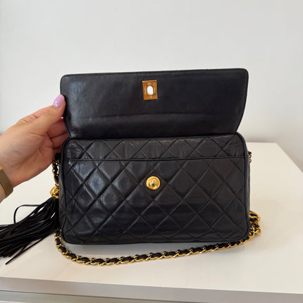 Sac Chanel caméra noir vintage