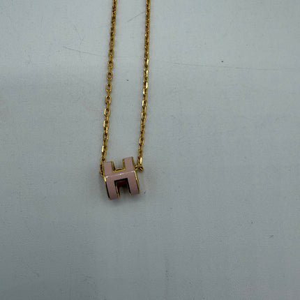 Collier Hermès Mini Pop H Rose dragée